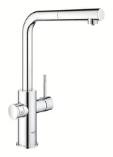 Chromuotas virtuvinis maišytuvas Grohe Blue Home Duo su filtru, su aušinimu ir ištraukiamu aeratoriumi