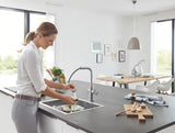Grohe Blue Home virtuvinis maišytuvas supersteel su filtravimo funkcija ir pro gazuoto vandens aušintuvu