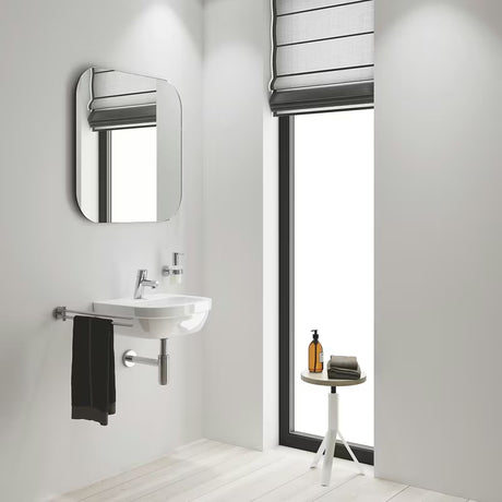 Chromuotas pastatomas praustuvo ventilis Grohe Concetto, XS dydžio, su trumpu snapu