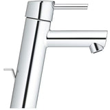 Chromuotas praustuvo maišytuvas Grohe Concetto New su svirtiniu valdymu ir nuotako komplektu