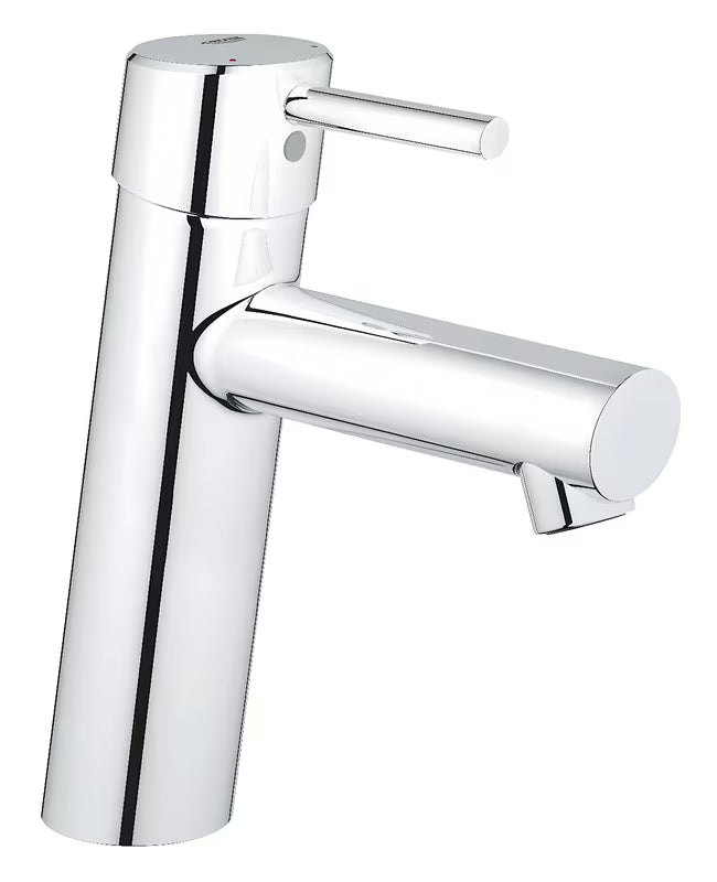 Chromuotas praustuvo maišytuvas Grohe Concetto New M dydžio be praustuvo dugno vožtuvas su svirtiniu valdymu