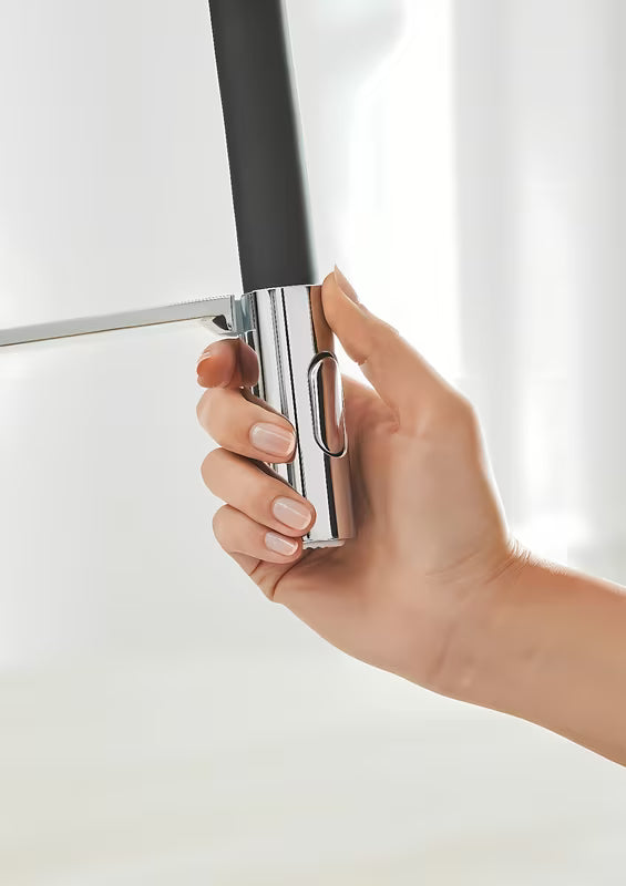 Chromuotas virtuvinis maišytuvas Grohe Concetto New su aukštu pasukamu snapu ir ištraukiama dušo galvute