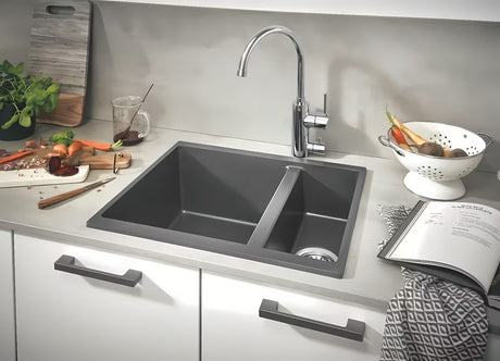 Chromuotas virtuvinis maišytuvas Grohe Concetto New su aukštu pasukamu snapu
