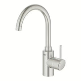 Virtuvinis maišytuvas Grohe Concetto New su aukštu pasukamu snapu, supersteel apdailos.