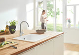 Virtuvinis maišytuvas Grohe Concetto New su aukštu pasukamu snapu, supersteel apdailos.