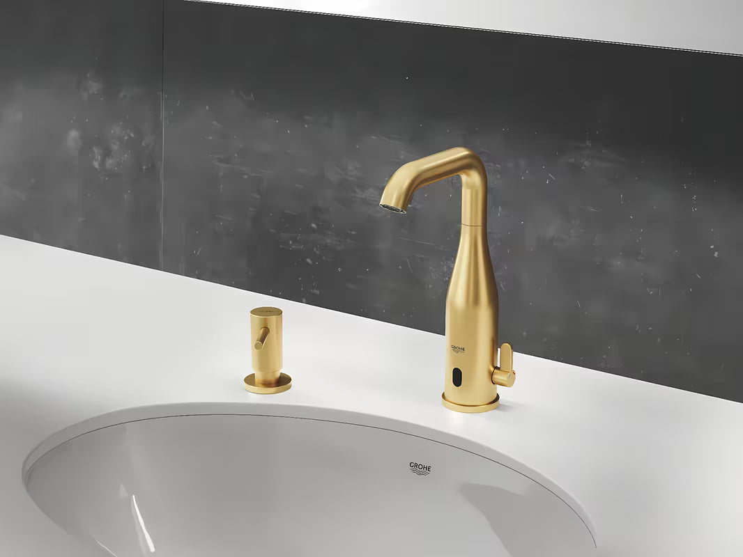 Skysto muilo dozatorius Grohe Cosmopolitan, šukuotos Cool Sunrise apdailos, su dozatoriumi 500 ml