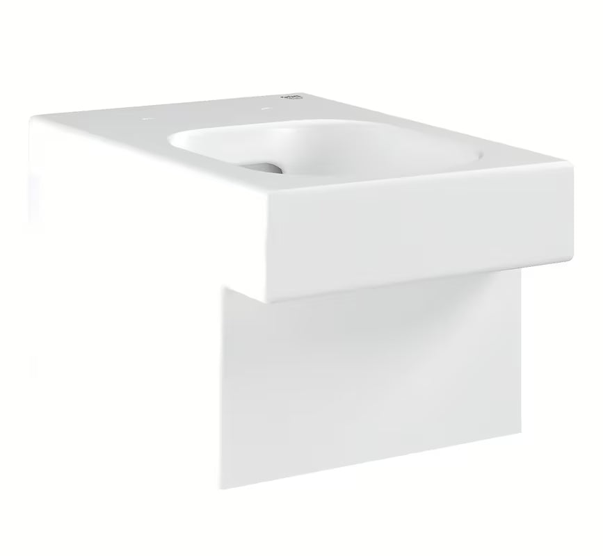 Balta pakabinamas KLOZETAS Grohe Cube Ceramic Rimless su lygia glazūruota keramika ir PureGuard paviršiumi