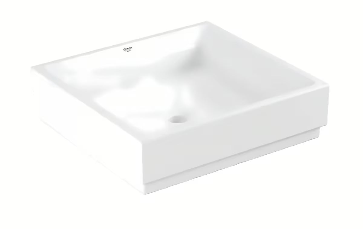 Grohe Cube Ceramic stalviršinis praustuvas 50 cm, alpinės baltos spalvos, be perpylimo