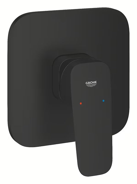 Grohe Cubeo potinkinė dušo maišytuvas, juodos matinės spalvos, su svirtiniu valdymu