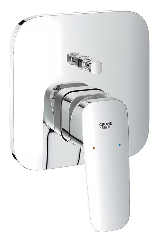 Grohe Cubeo potinkinė dušo ir vonios maišytuvas, blizgaus chromo, su svirtiniu valdymu