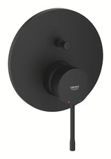 Potinkinė dušo ir vonios maišytuvas Grohe Essence phantom black spalvos, su svirtiniu valdymu.