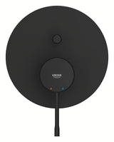 Potinkinė dušo ir vonios maišytuvas Grohe Essence phantom black spalvos, su svirtiniu valdymu.