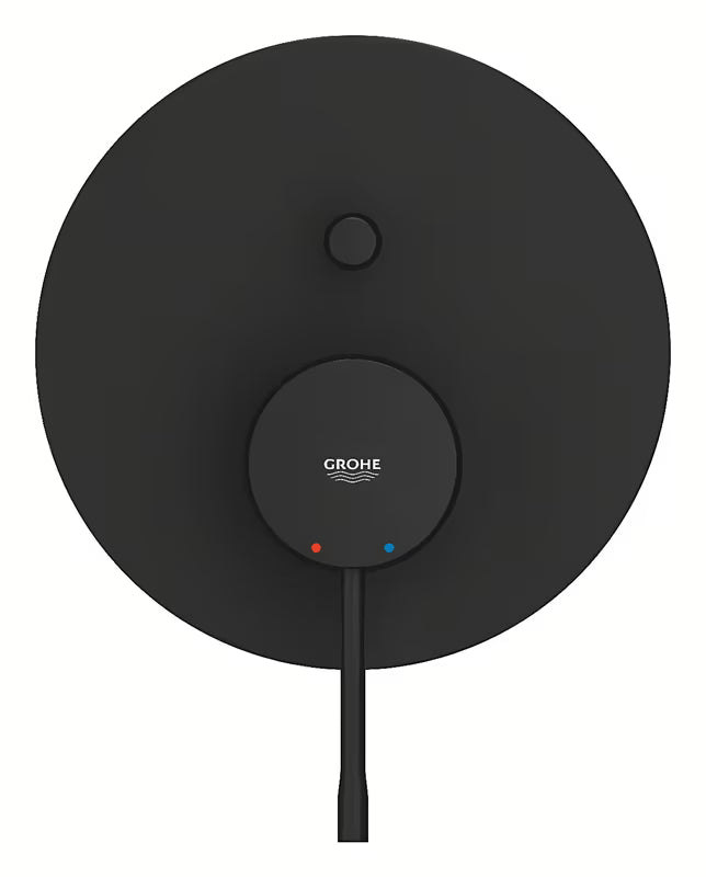 Potinkinė dušo ir vonios maišytuvas Grohe Essence phantom black spalvos, su svirtiniu valdymu.