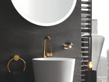 Grohe Essence svirtinis stovintis praustuvo maišytuvas su praustuvo dugno vožtuvas, apdaila – cool sunrise