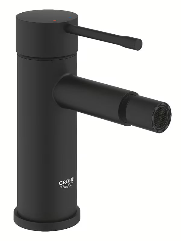 Bidė svirtinis maišytuvas Grohe Essence phantom black spalvos, su šarnyriniu aeratoriumi
