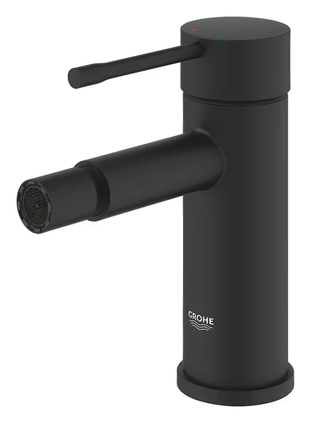 Bidė svirtinis maišytuvas Grohe Essence phantom black spalvos, su šarnyriniu aeratoriumi