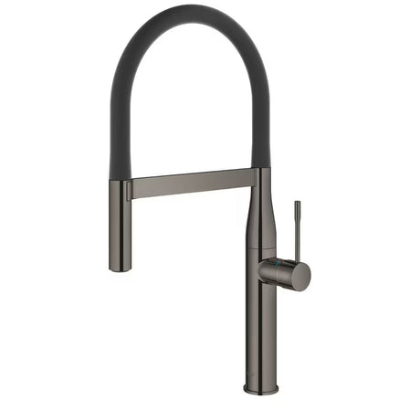 Virtuvinis maišytuvas Grohe Essence Professional, hard graphite apdailos, su ištraukiama dušeline žarna ir pasukamu snapu