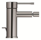 Bidė maišytuvas svirtinis baterie Grohe Essence, Hard Graphite su praustuvo dugno vožtuvas apdailos.