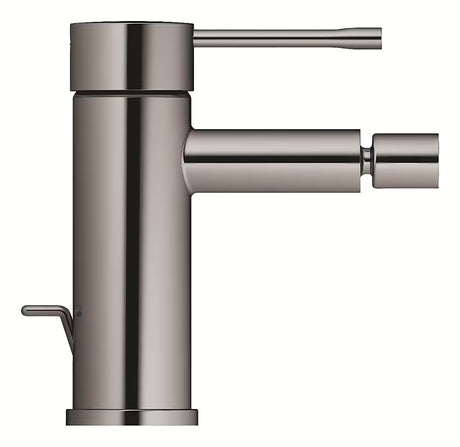 Bidė maišytuvas svirtinis baterie Grohe Essence, Hard Graphite su praustuvo dugno vožtuvas apdailos.