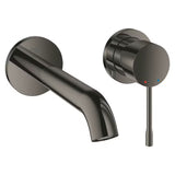 Potinkinė sieninė praustuvo maišytuvas Grohe Essence New Hard Graphite apdailos