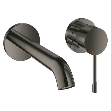 Potinkinė sieninė praustuvo maišytuvas Grohe Essence New Hard Graphite apdailos