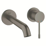 Potinkinė praustuvo maišytuvas Grohe Essence New, brushed hard graphite apdailos, skirtas pro montavimui ant sienos.