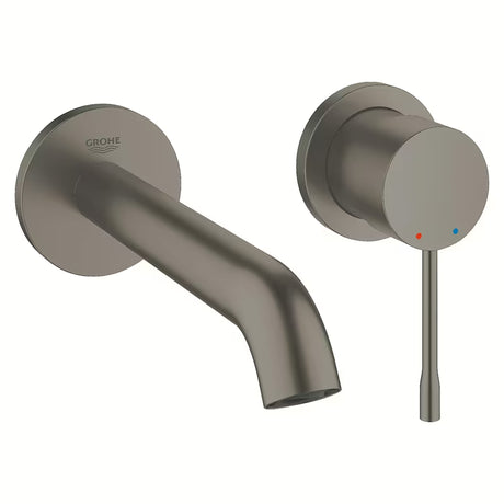 Potinkinė praustuvo maišytuvas Grohe Essence New, brushed hard graphite apdailos, skirtas pro montavimui ant sienos.