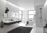 Praustuvo svirtinis maišytuvas Grohe Essence New su praustuvo dugno vožtuvas, brushed hard graphite spalvos.