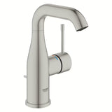 Praustuvo svirtinis maišytuvas Grohe Essence New su praustuvo dugno vožtuvas apdailos supersteel.