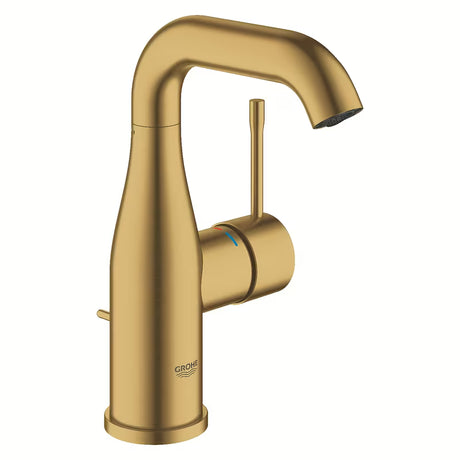 Grohe Essence New svirtinis praustuvo maišytuvas su praustuvo dugno vožtuvas, apdaila – Brushed Cool Sunrise