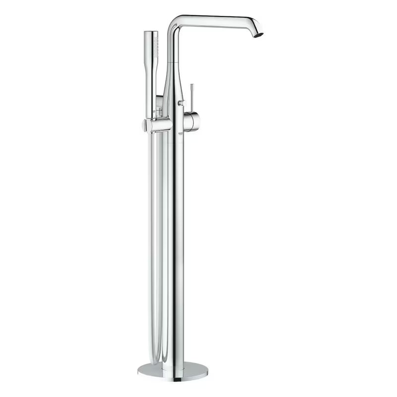 Pastatoma vonios maišytuvas Grohe Essence New chromo spalvos su rankiniu dušeliu ir pasukamu snapu