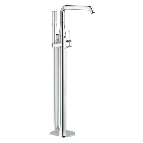 Pastatoma vonios maišytuvas Grohe Essence New chromo spalvos su rankiniu dušeliu ir pasukamu snapu
