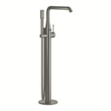 Pastatoma vonios maišytuvas Grohe Essence New su rankiniu dušeliu, brushed hard graphite apdailos.
