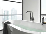 Pastatoma vonios maišytuvas Grohe Essence New su rankiniu dušeliu, brushed hard graphite apdailos.