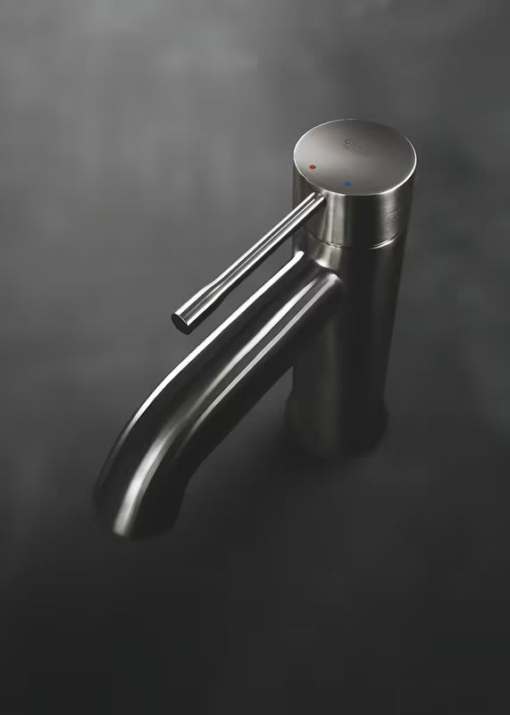 Grohe Essence New svirtinis praustuvo maišytuvas su aukštu snapu, brushed hard graphite paviršius