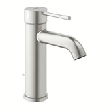 Praustuvo svirtinis maišytuvas Grohe Essence New su aukštu snapu ir supersteel paviršiumi.