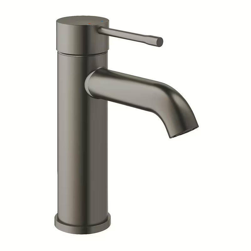 Praustuvo svirtinis maišytuvas Grohe Essence New, apdaila brushed hard graphite, su aukštu snapu be praustuvo dugno vožtuvas.