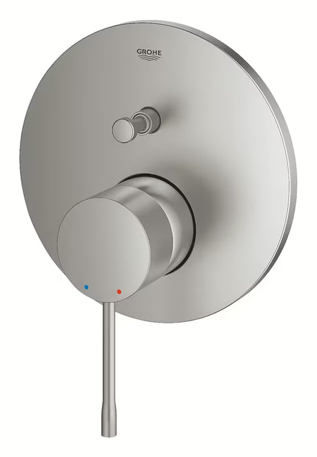 Potinkinė dušo maišytuvas Grohe Essence New, supersteel apdailos, su svirtiniu valdymu ir 2 krypčių perjungikliu.