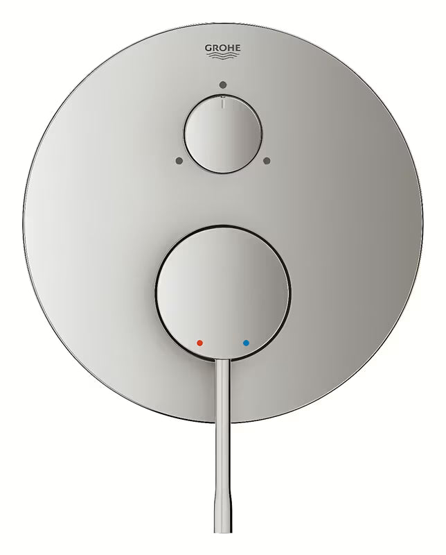 Potinkinė dušo maišytuvas Grohe, spalva supersteel, su svirtimi ir 3 krypčių perjungikliu.
