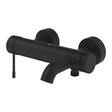 Sieninė svirtinis vonios maišytuvas Grohe Essence New matinės phantom black spalvos
