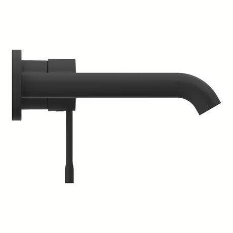 Grohe Essence New potinkinė praustuvo maišytuvas montuojamas ant sienos, phantom black spalvos, su svirtimi ir rozete