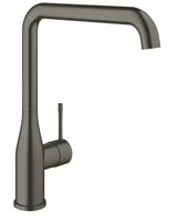 Grohe Essence New virtuvinis svirtinis maišytuvas su aukštu pasukamu snapu, spalva – brushed hard graphite
