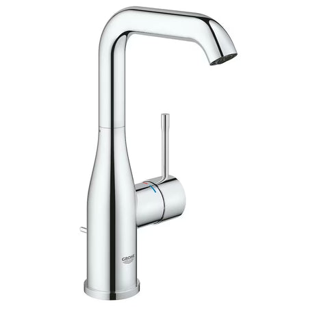Grohe Essence New aukštas praustuvo maišytuvas chromo spalvos su pasukamu snapu ir snapu