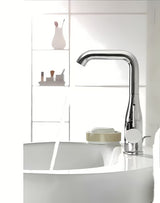 Grohe Essence New aukštas praustuvo maišytuvas chromo spalvos su pasukamu snapu su išleidimo vožtuvu