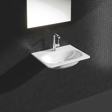 Grohe Essence New aukštas praustuvo maišytuvas chromo spalvos su pasukamu snapu su išleidimo vožtuvu