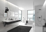 Aukšta svirtinis praustuvo maišytuvas Grohe Essence New, apdaila Hard Graphite, su pasukamu snapu.