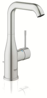 Aukšta svirtinis praustuvo maišytuvas Grohe Essence New, apdaila supersteel, su pasukamu snapu