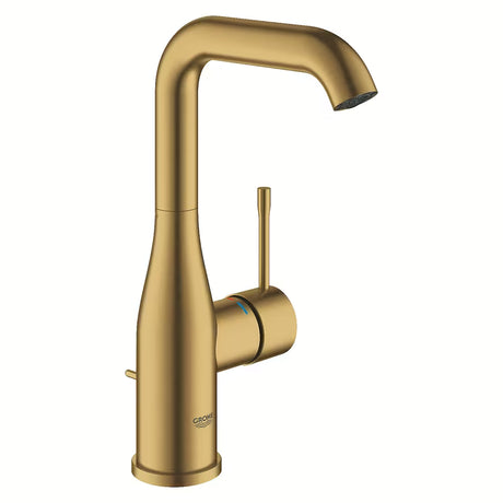 Grohe Essence New aukšta svirtinis praustuvo maišytuvas, paviršiaus apdaila Brushed Cool Sunrise, su pasukamu snapu