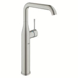 Grohe Essence New aukštas praustuvo maišytuvas, supersteel apdailos, su pasukamu snapu
