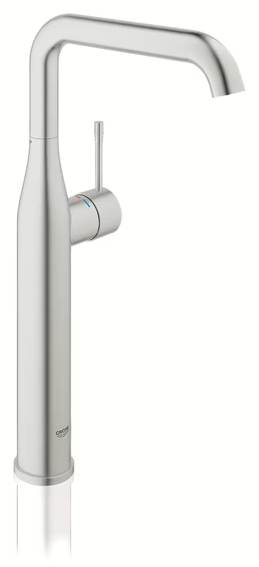 Grohe Essence New aukštas praustuvo maišytuvas, supersteel apdailos, su pasukamu snapu